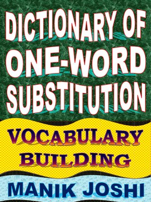 cover image of Dictionary of One-word Substitution